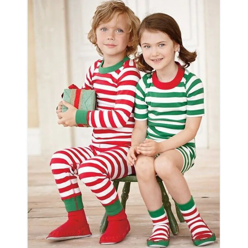 Christmas Cotton Striped Boys Girls Clothing Sets Kids Pajama Children's Clothing
Christmas Cotton Striped Boys Girls Clothing Sets Kids Pajama Children's Clothing