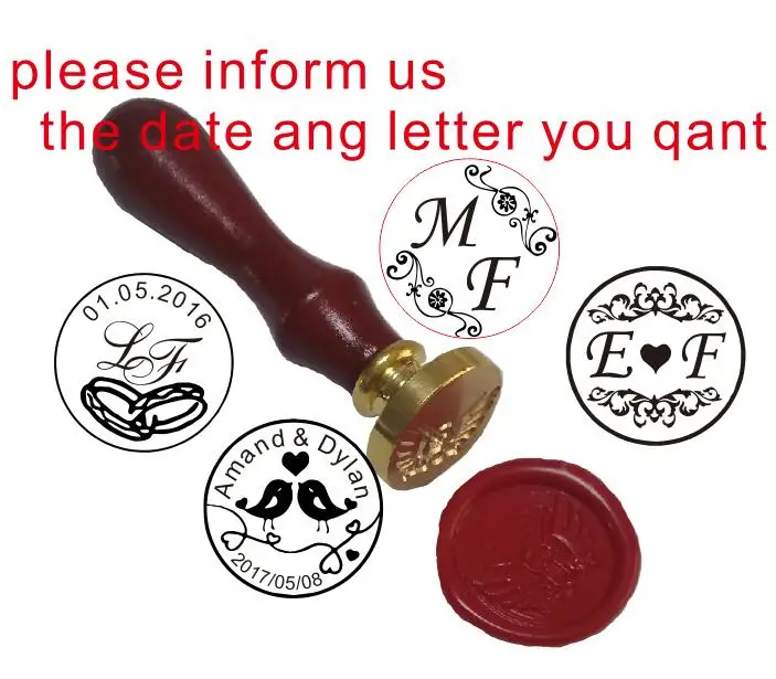 two letter design with wedding date custom wax seal stamp Wedding invitation card envelope gift sealing wax stamp wax seal
two letter design with wedding date custom wax seal stamp Wedding invitation card envelope gift sealing wax stamp wax seal