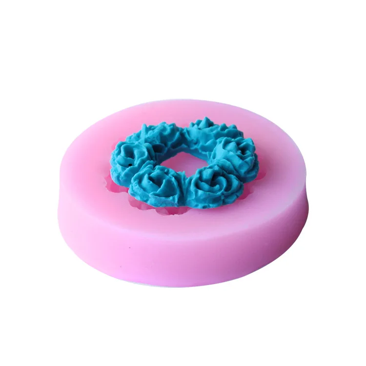 Мини силиконовая 3D форма для торта с цветами инструмент украшения шоколадной