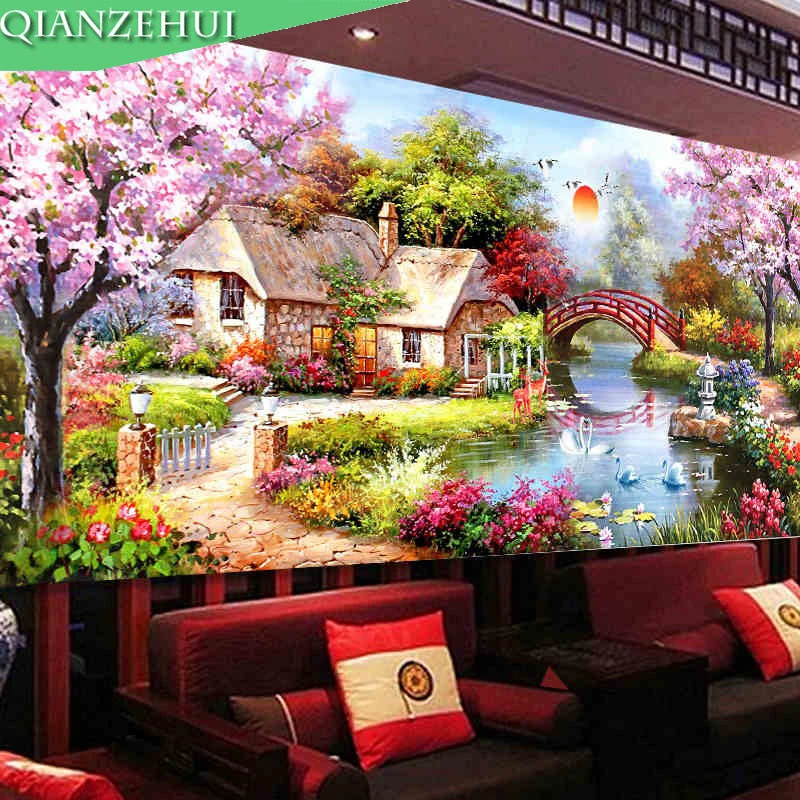 QIANZEHUI,DIY Diamond Embroidery,Round Diamonds mosaic Dream Home Full rhinestone 5D Diamond painting cross stitch,needlework
QIANZEHUI,DIY Diamond Embroidery,Round Diamonds mosaic Dream Home Full rhinestone 5D Diamond painting cross stitch,needlework