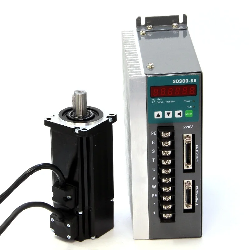 60ST 600W AC servo motor + driver 220V high speed motor motor set, torque 1.91nm, speed 3000rpm, rated current3.5A
60ST 600W AC servo motor + driver 220V high speed motor motor set, torque 1.91nm, speed 3000rpm, rated current3.5A