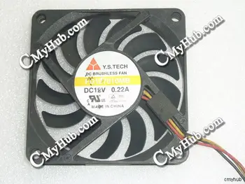 For Y.S.TECH FD127010MB DC12V 0.22A 7010 7CM 70mm 70x70x10mm 3Wire 3Pin Cooling Fan
For Y.S.TECH FD127010MB DC12V 0.22A 7010 7CM 70mm 70x70x10mm 3Wire 3Pin Cooling Fan
