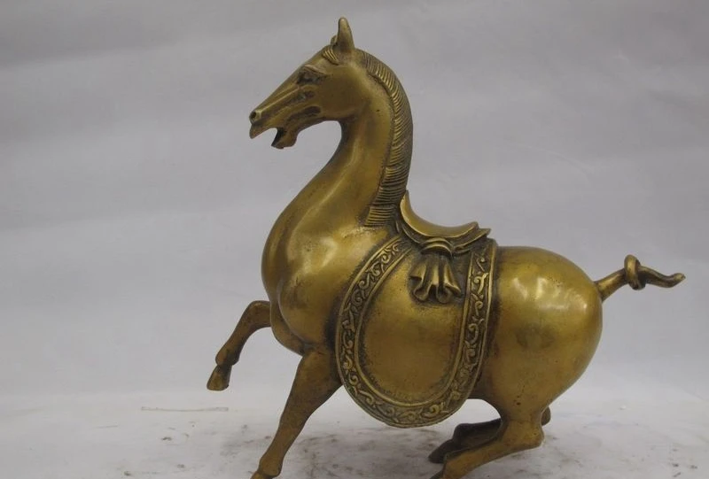 Chinese Folk Fengshui bronze Copper Luckly leap Han Horse Animals Statue a 0518
Chinese Folk Fengshui bronze Copper Luckly leap Han Horse Animals Statue a 0518