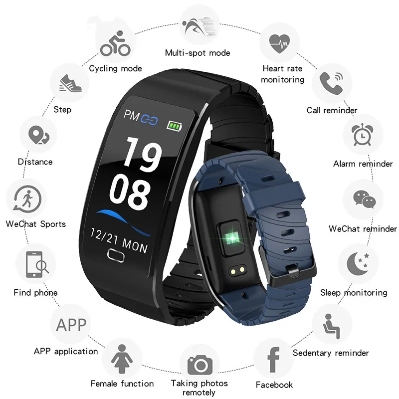 Bluetooth Smart Watch Men Heart Rate Monitor Blood Pressure Tracker Sport Watches Women 2019 Fitness Bracelet Casual Wristbands 
Bluetooth Smart Watch Men Heart Rate Monitor Blood Pressure Tracker Sport Watches Women 2019 Fitness Bracelet Casual Wristbands