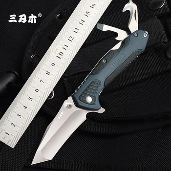 

Sanrenmu 7094 multi-function pocket knife necessity outdoor survival Hunting Utility Fruit Knife Super Military EDC Pocket Tool