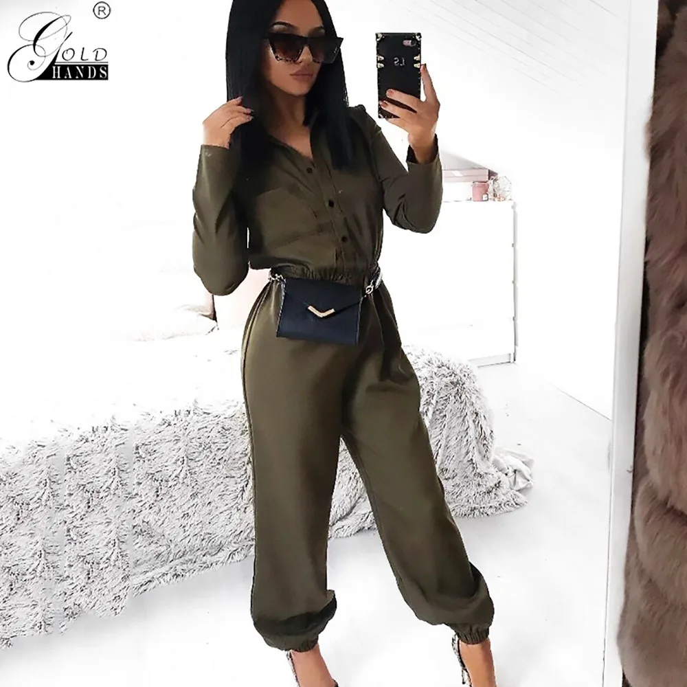 Gold Hands 2019 Hot New Style Casual Loose Deep V Button Sashes Spring Women Bodysuit Polyester With Free Shipping
Gold Hands 2019 Hot New Style Casual Loose Deep V Button Sashes Spring Women Bodysuit Polyester With Free Shipping