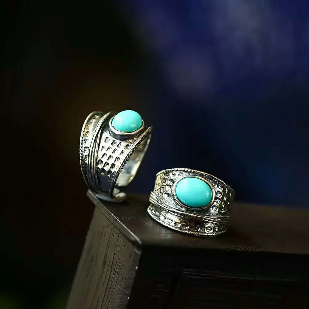 RADHORSE 925 Silver Rings for Women Fine Jewelry Turquoise Nepal Style Manual Ring Sterling Silver Ring Adjustable Silver
RADHORSE 925 Silver Rings for Women Fine Jewelry Turquoise Nepal Style Manual Ring Sterling Silver Ring Adjustable Silver