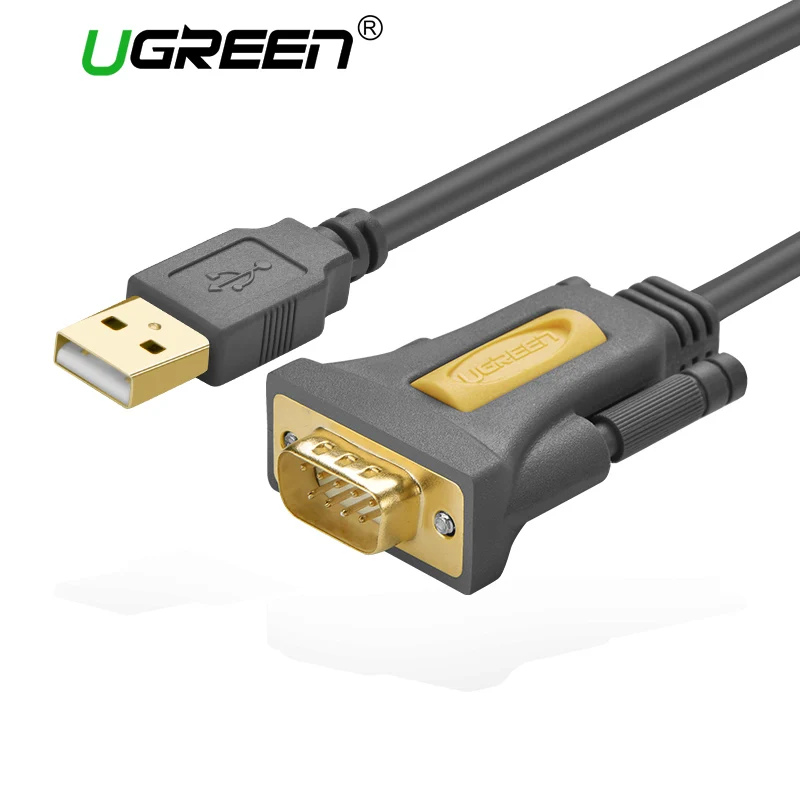 Image Ugreen USB to RS232 DB9 COM Port Serial PDA 9 pin cable adapter support Windows 7 8 for PC GPS
