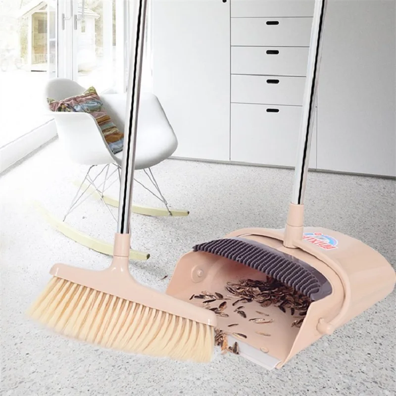 2 pcs Magic Broom Plastic Windproof Dustpan Suit Soft Bristle Broom Thicken Household Sweep Floor Non-Slip Handle Cleaning Tools
2 pcs Magic Broom Plastic Windproof Dustpan Suit Soft Bristle Broom Thicken Household Sweep Floor Non-Slip Handle Cleaning Tools