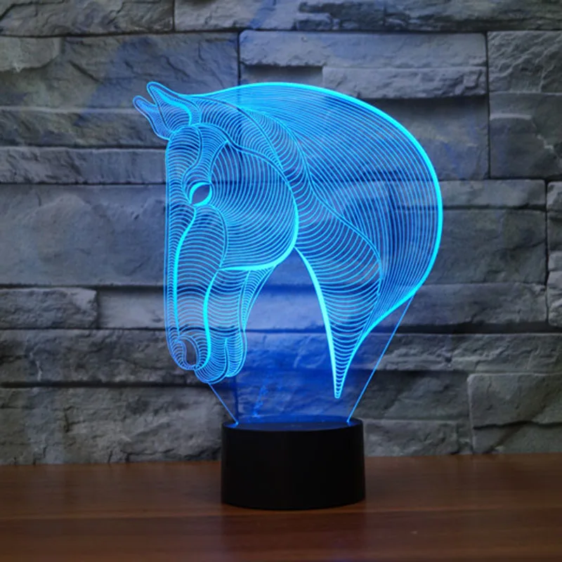 Novelty Horse 3D Night Light For Kids Animal Led Table lamp Led Light Bulb 
Novelty Horse 3D Night Light For Kids Animal Led Table lamp Led Light Bulb