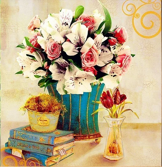 New DIY 5D Diamond Painting Stones Flowers Full circular Diamond Embroidery Cross Stitch Rhinestone Home decor
New DIY 5D Diamond Painting Stones Flowers Full circular Diamond Embroidery Cross Stitch Rhinestone Home decor