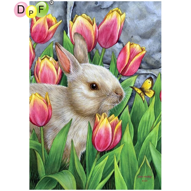DPF DIY Flowers rabbit 5D diamond mosaic square diamond painting cross stitch home decor diamond embroidery crafts wall painting
DPF DIY Flowers rabbit 5D diamond mosaic square diamond painting cross stitch home decor diamond embroidery crafts wall painting