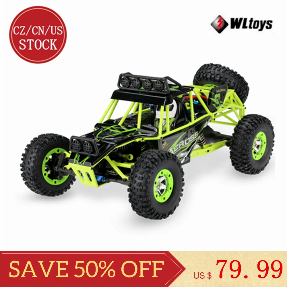 

Wltoys 12428 1/12 RC Climbing Car 2.4G 4WD 50KM/H High Speed RC Car Electric Toys Brushed Crawler RTR Off-road Vehicle