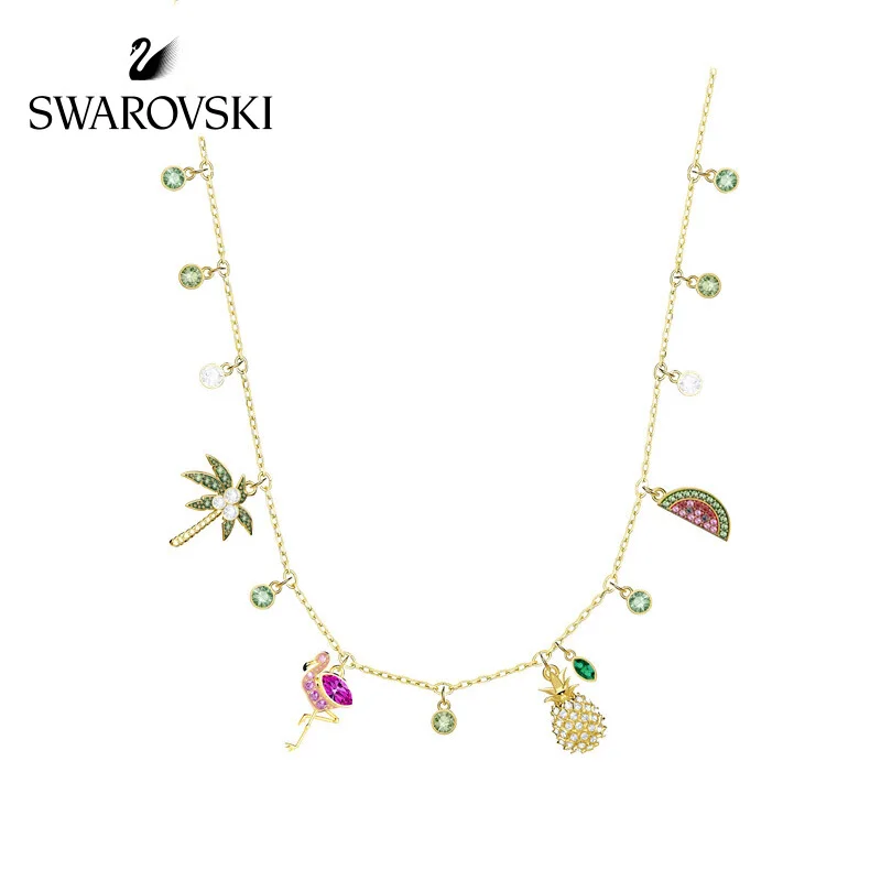 Genuine Swarovski new pineapple coconut watermelon flamingo LIME CHARMS golden necklace girlfriend gift women's choker 5375302
Genuine Swarovski new pineapple coconut watermelon flamingo LIME CHARMS golden necklace girlfriend gift women's choker 5375302