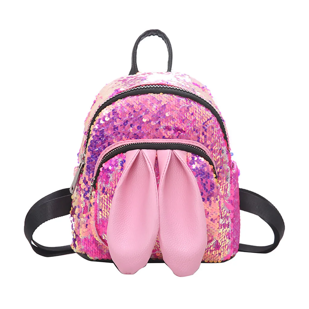 Sequins Backpack Cute Rabbit Ears Student Bag For Women Girls Travel Bag Bling Shiny Backpack Mochila Feminina
Sequins Backpack Cute Rabbit Ears Student Bag For Women Girls Travel Bag Bling Shiny Backpack Mochila Feminina
