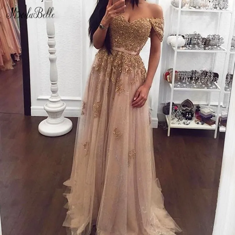 modabelle Champagne Tulle Evening Dress Long Abend Kleider A-line Lace Long Prom Dresses Abiye Gece Elbisesi 2019
modabelle Champagne Tulle Evening Dress Long Abend Kleider A-line Lace Long Prom Dresses Abiye Gece Elbisesi 2019