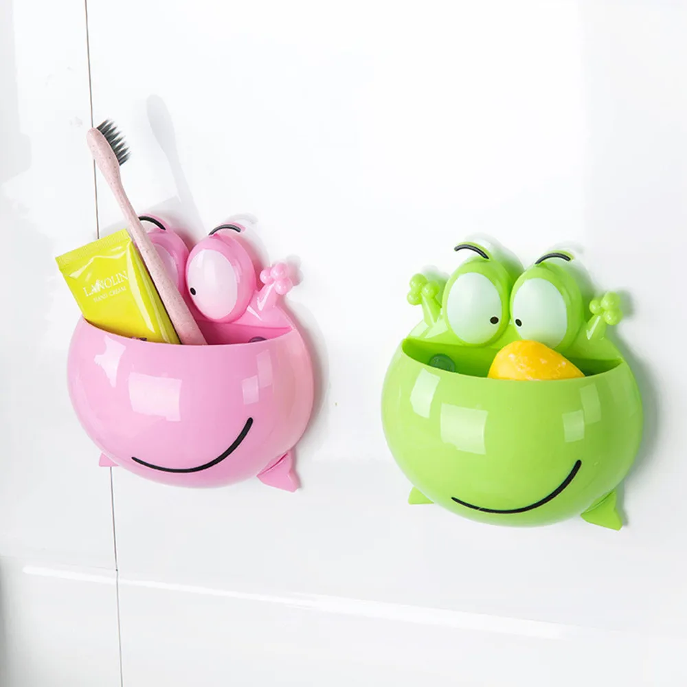 Frogs Cute Cartoon Home Bathroom Toothbrush Holder Wall Mount Suction Cup Toothpaste Storage Rack Toothbrush Rack Children &e
Frogs Cute Cartoon Home Bathroom Toothbrush Holder Wall Mount Suction Cup Toothpaste Storage Rack Toothbrush Rack Children &e