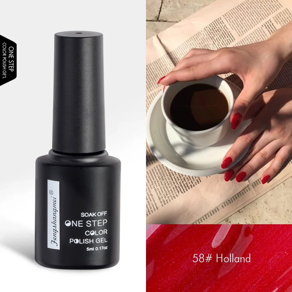 Fengshangmei 5ml One Step Nail Gel Polish Home Use DIY Nail Design Gel Paint Long Lasting UV Gel Nail Polish
Fengshangmei 5ml One Step Nail Gel Polish Home Use DIY Nail Design Gel Paint Long Lasting UV Gel Nail Polish