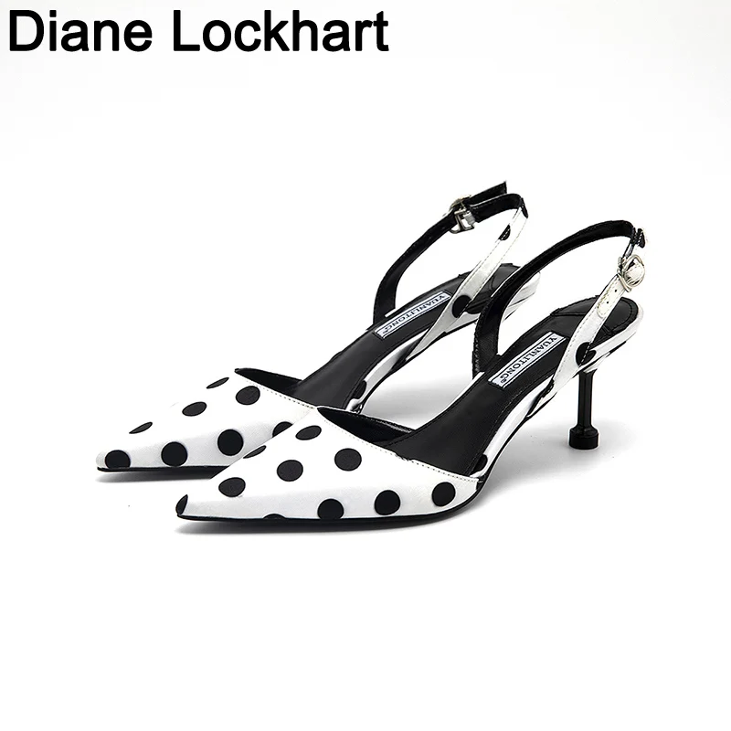 Women Sandals Summer Polka Dot Shoes Pointed Toe Women Stripe Thin Heel Ladies Pumps Comfortable Slip On sandalias mujer 2019
Women Sandals Summer Polka Dot Shoes Pointed Toe Women Stripe Thin Heel Ladies Pumps Comfortable Slip On sandalias mujer 2019