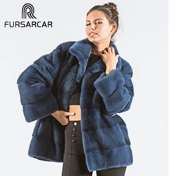 FURSARCAR Natural Fur Jacket Female New Mink Fur Coat Luxury Winter For Women Warm Thick Down Outwear With Collar Mink Fur Coats 
FURSARCAR Natural Fur Jacket Female New Mink Fur Coat Luxury Winter For Women Warm Thick Down Outwear With Collar Mink Fur Coats