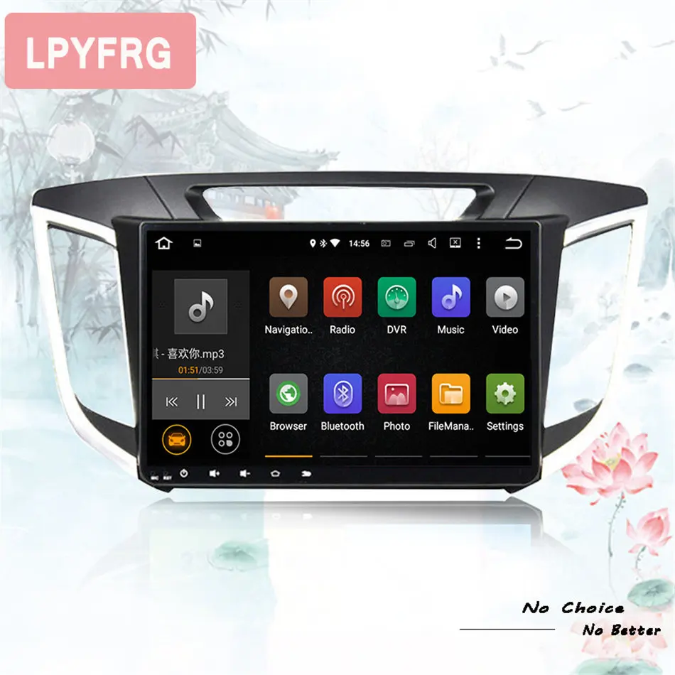2 DIN Восьмиядерный android 10 0 автомобильный DVD для Hyundai Creta IX25 2014 2018 с 4 Гб оперативной