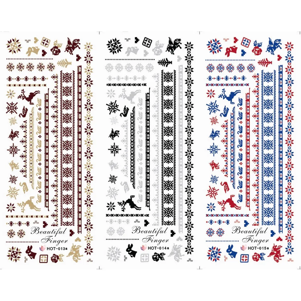 3PCS/LOT NAIL ART TATTOOS STICKER WATER SLIDER DECAL FULL COVER CHRISTMAS XMAS SWAN LACE DEER RABBIT SNOW FLAKE HOT13-15
3PCS/LOT NAIL ART TATTOOS STICKER WATER SLIDER DECAL FULL COVER CHRISTMAS XMAS SWAN LACE DEER RABBIT SNOW FLAKE HOT13-15