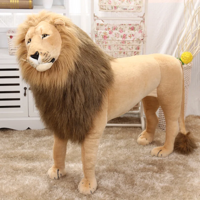 life size lion stuffed animal