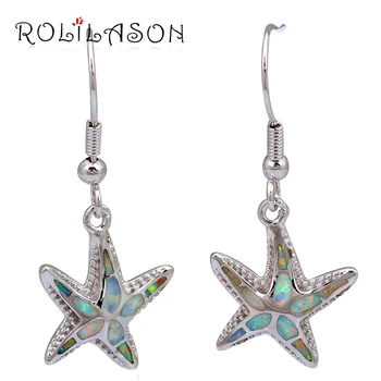 Starfish Design earrings for women 2016 White Fire Opal Silver Stamped Fashion Jewelry Drop Earrings for Women OE533
Starfish Design earrings for women 2016 White Fire Opal Silver Stamped Fashion Jewelry Drop Earrings for Women OE533