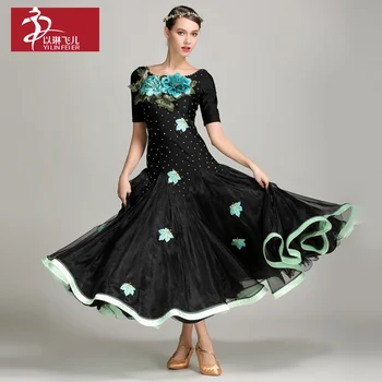 Black with Light Green Spandex Waltz & Tango Long Skirt for Woman Fashion Ballroom Dance Dress Modern Performance Costumes A0039
Black with Light Green Spandex Waltz & Tango Long Skirt for Woman Fashion Ballroom Dance Dress Modern Performance Costumes A0039