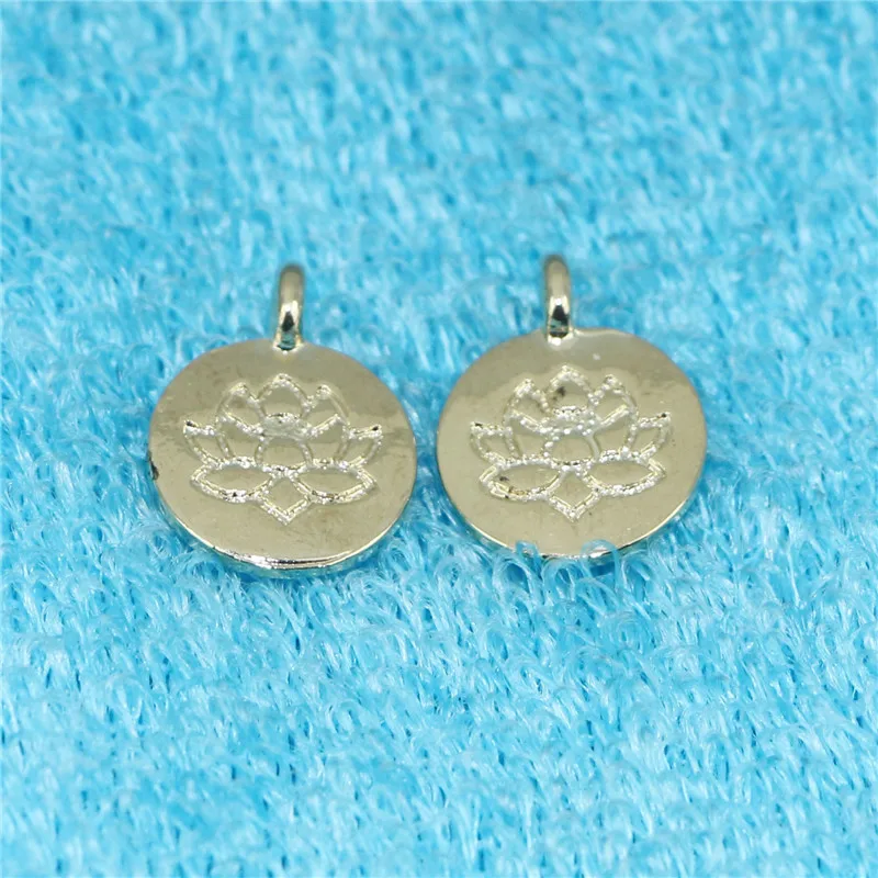High Quality 10 Pieces/Lot 15mm Gold Color Religious Yoga Buddha Lotus flower Charms For Jewelry Making
High Quality 10 Pieces/Lot 15mm Gold Color Religious Yoga Buddha Lotus flower Charms For Jewelry Making