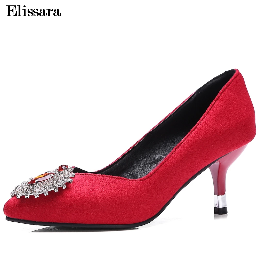 Women High Heels Pumps Shoes Woman Sexy Spring Autumn Crystal Pointed Toe Shallow Red Wedding Shoes Plus Size 33-43 Elissara
Women High Heels Pumps Shoes Woman Sexy Spring Autumn Crystal Pointed Toe Shallow Red Wedding Shoes Plus Size 33-43 Elissara