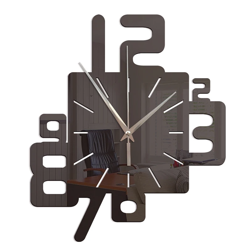 Fashion personality creativity acrylic wall stickers wall clock modern living room bedroom mute clock wall clock Home Decoration
Fashion personality creativity acrylic wall stickers wall clock modern living room bedroom mute clock wall clock Home Decoration