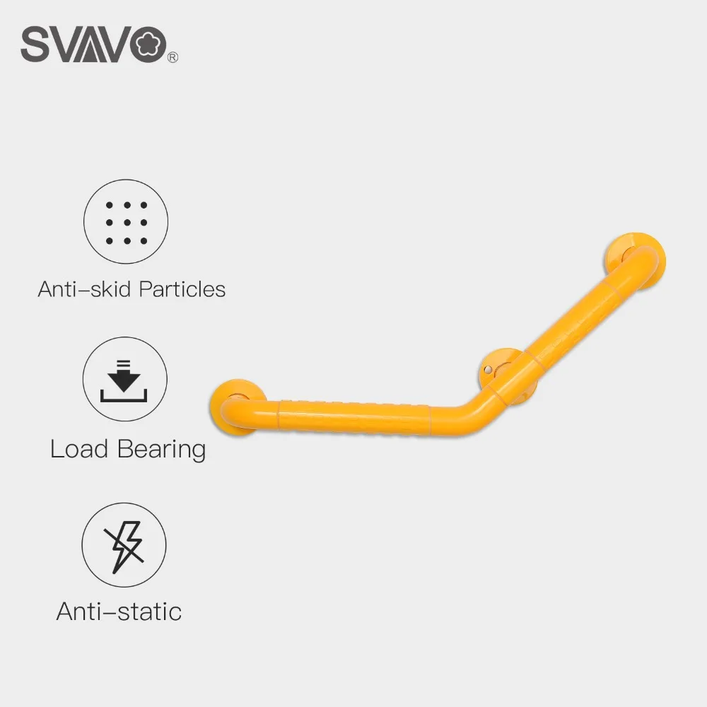 SVAVO Grab Bars Wall Mounted Plastic Stainless Steel Toilet 135 degree Shape Handrail Safety Bar Bathroom Shower Grab Bars
SVAVO Grab Bars Wall Mounted Plastic Stainless Steel Toilet 135 degree Shape Handrail Safety Bar Bathroom Shower Grab Bars
