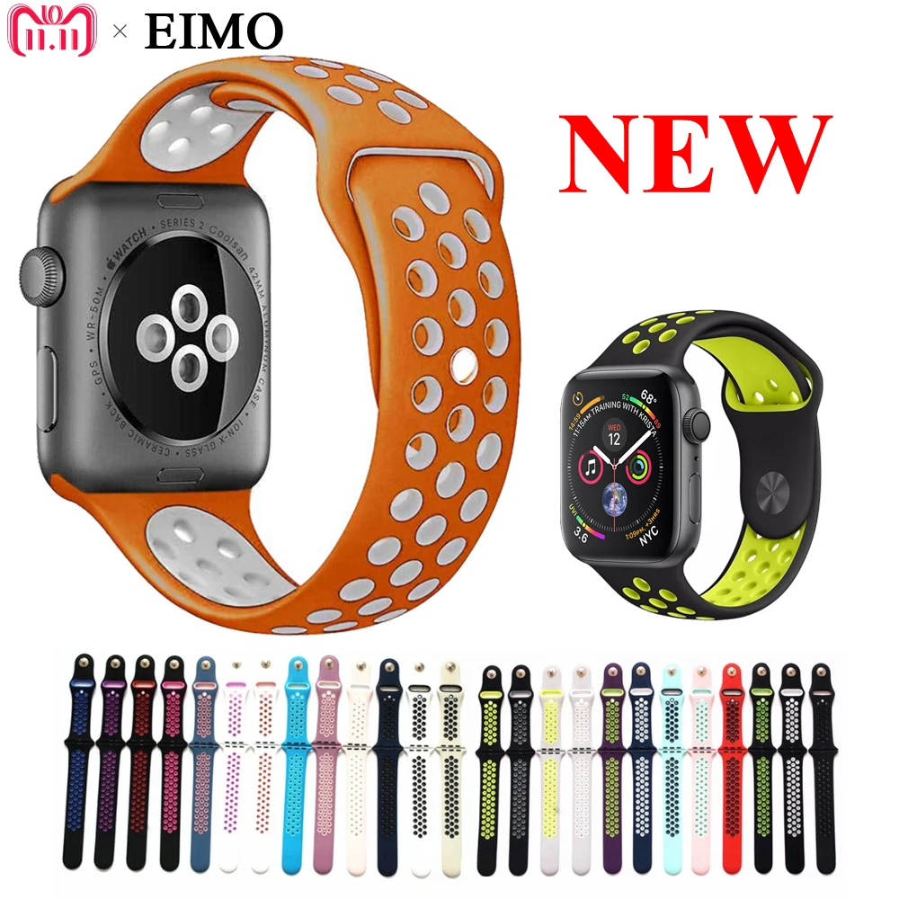 Bracelet For Apple Watch Series 4 44mm 40mm iwatch band 5/4/3/2/1 42mm 38mm Silicone Sport Strap Colck Wrist Belt watchband
Bracelet For Apple Watch Series 4 44mm 40mm iwatch band 5/4/3/2/1 42mm 38mm Silicone Sport Strap Colck Wrist Belt watchband