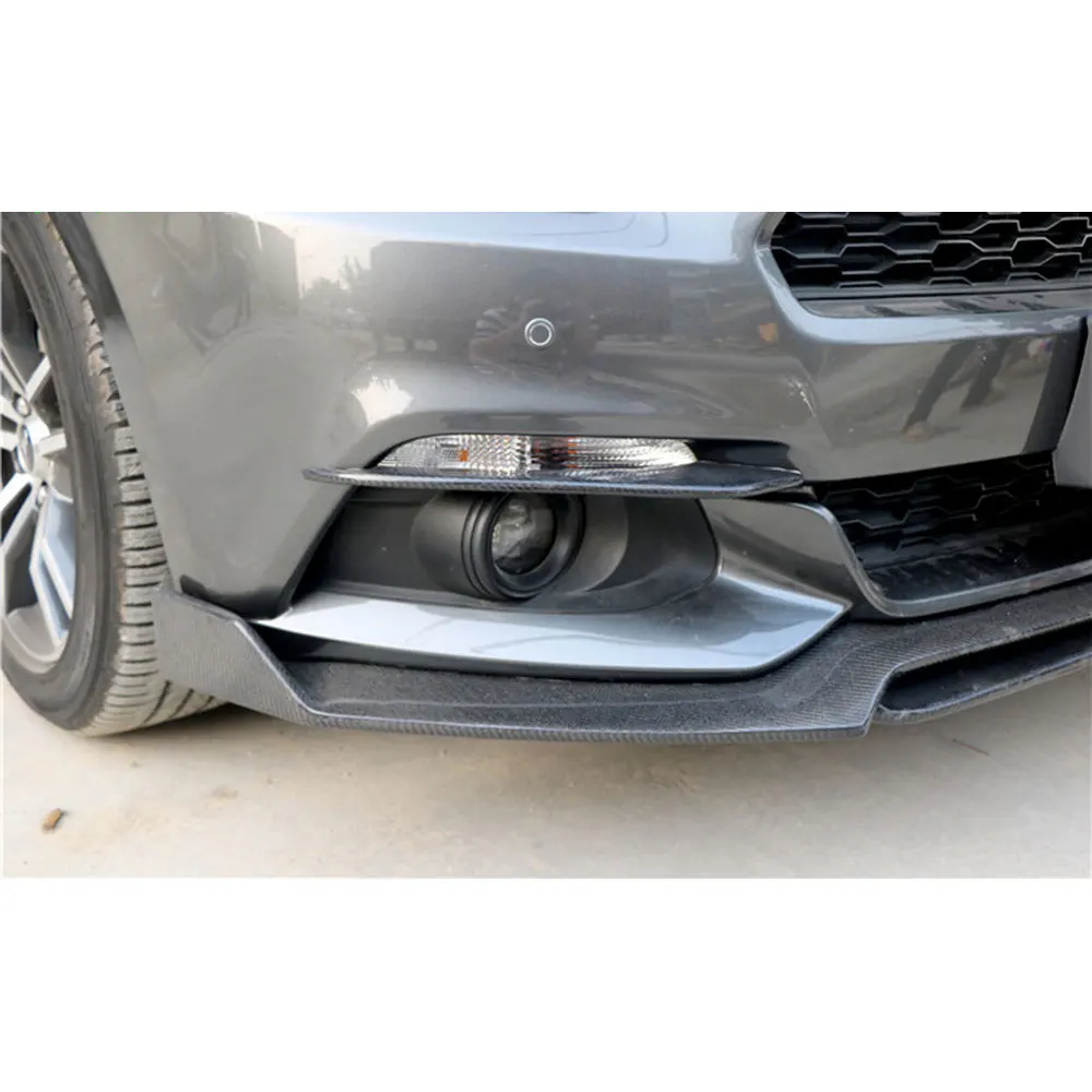 Carbon fiber front bumper headlight vent trims for Ford Mustang GT V8 V6 GT350R Coupe 2015 2016 2017
Carbon fiber front bumper headlight vent trims for Ford Mustang GT V8 V6 GT350R Coupe 2015 2016 2017