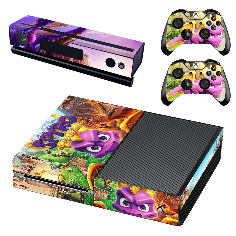 Spyro Reignited Trilogy Skin Sticker Decal For Microsoft Xbox One Console and 2 Controllers Vinyl | Электроника