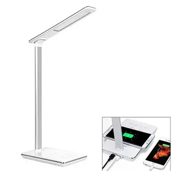 Wireless Charging LED Lamp,Table Lamps,Brightness Adjustable Office Lamp with USB Charging Port Touch Control4 Color Temperature
Wireless Charging LED Lamp,Table Lamps,Brightness Adjustable Office Lamp with USB Charging Port Touch Control4 Color Temperature