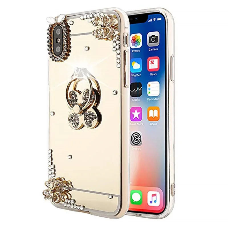3D Mirror Phone Cases Coque For iphone X XR XS Max Case Shiny Rhinestone Ring Cover bumper For iPhone 6 6s 7 8 Plus 5 5s se
3D Mirror Phone Cases Coque For iphone X XR XS Max Case Shiny Rhinestone Ring Cover bumper For iPhone 6 6s 7 8 Plus 5 5s se