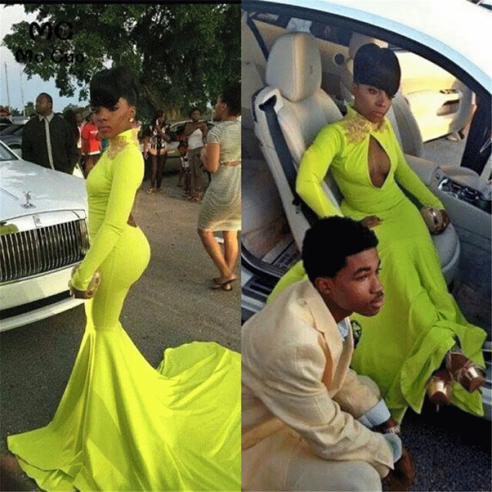 African Mermaid Evening Dresses Long Sleeve with Appliques Beaded High Neck Backless Evening Gowns Prom Dress
African Mermaid Evening Dresses Long Sleeve with Appliques Beaded High Neck Backless Evening Gowns Prom Dress