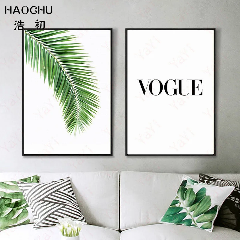 HAOCHU Nordic Simple Modern New Vogue Green Leaves Home Decoration Canvas Painting Living Room Poster Wall Art Picture
HAOCHU Nordic Simple Modern New Vogue Green Leaves Home Decoration Canvas Painting Living Room Poster Wall Art Picture