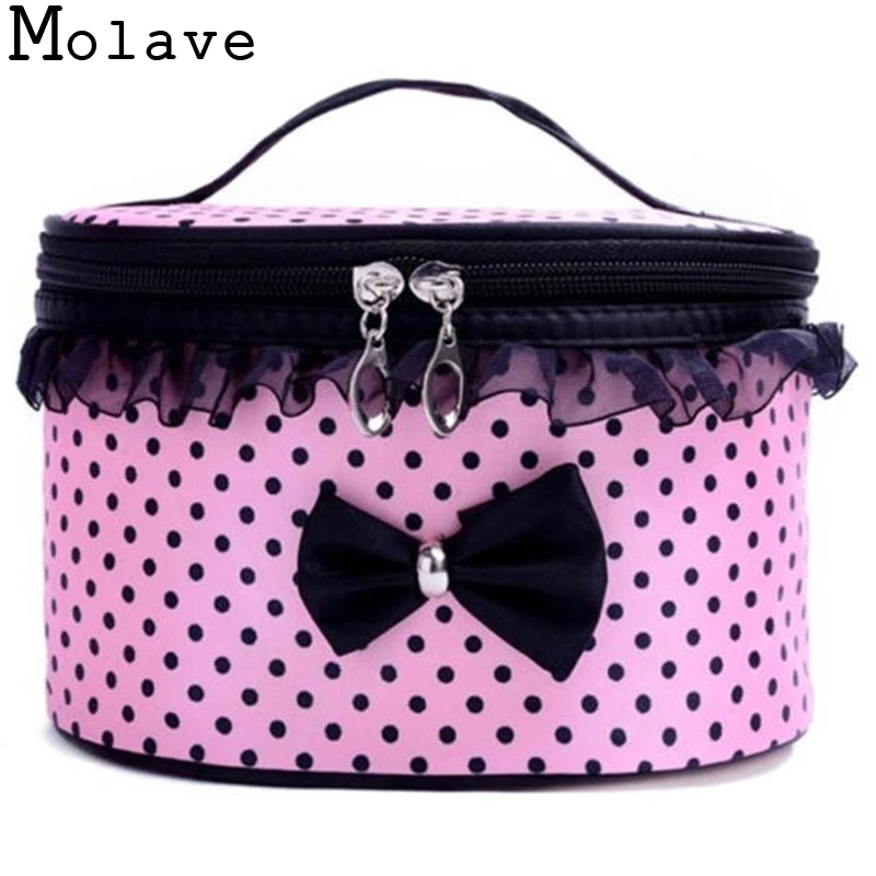 Women New Sweet Bowknot Travel Saddle Cosmetic Bag Storage Bag Toiletry Cosmetic Cases Make Up Bag Portable HandbagMay4 
Women New Sweet Bowknot Travel Saddle Cosmetic Bag Storage Bag Toiletry Cosmetic Cases Make Up Bag Portable HandbagMay4