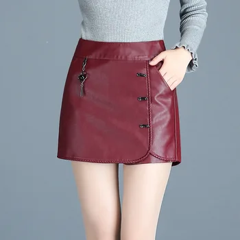 2019 Spring Winters Pu Leather Skirt Women Korean Slim Sexy High Waist Button Pocket Pencil Skirt Plus Size Red Black Pant Skir
2019 Spring Winters Pu Leather Skirt Women Korean Slim Sexy High Waist Button Pocket Pencil Skirt Plus Size Red Black Pant Skir