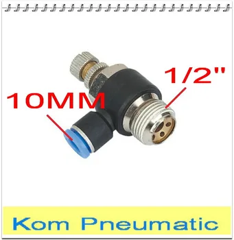 

Free Shipping SL 10MM-1/2" Pneumatic Throttle Valve Quick Push In Air Fitting For 10MM Tube 1/2" Thread SL10-04 Flow Controller