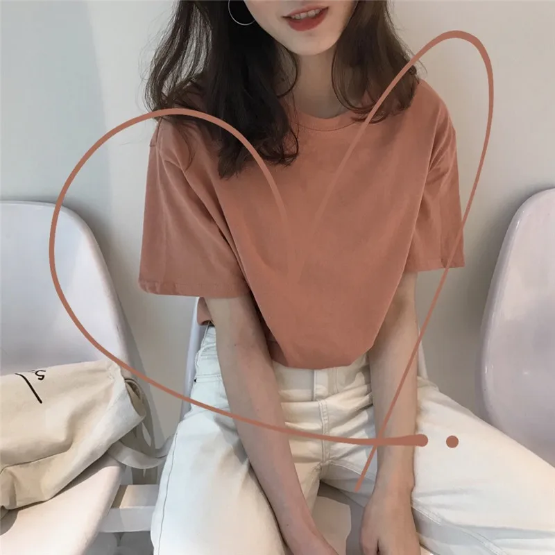 Lychee Girls Harajuku Nomcore Summer Women T Shirt Short Sleeve Casual Loose Solid T Shirt Tee Top For Woman
Lychee Girls Harajuku Nomcore Summer Women T Shirt Short Sleeve Casual Loose Solid T Shirt Tee Top For Woman
