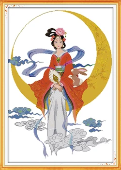 The Goddess Chang'e Flying to the Moon home Cross Stitch kits 14ct white 11ct print embroidery DIY handmade needlework wall
The Goddess Chang'e Flying to the Moon home Cross Stitch kits 14ct white 11ct print embroidery DIY handmade needlework wall