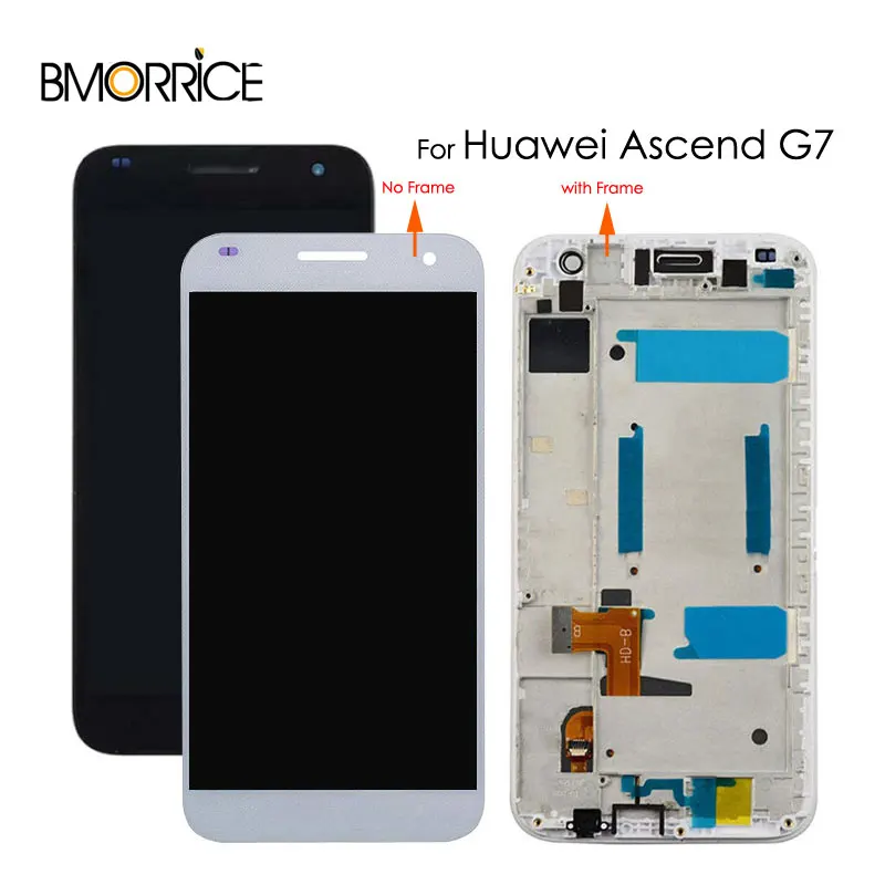 Фото Original 5.5" 1280x720 For HUAWEI Ascend G7 LCD Display+Touch Screen Digitizer Assembly Replacement Parts with/no Frame | Мобильные