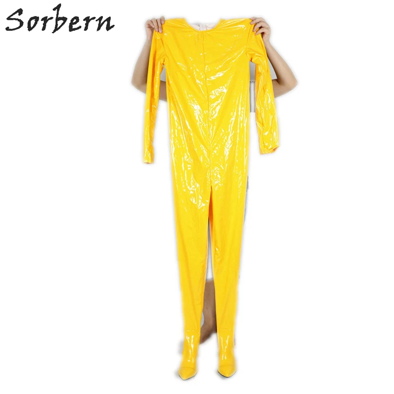 Sorbern Yellow Stretched Catsuit Boot Block Heel Boots Pointed Toe Crotch Thigh High Crossdress Custom Trendy Shoe Fashion Women
Sorbern Yellow Stretched Catsuit Boot Block Heel Boots Pointed Toe Crotch Thigh High Crossdress Custom Trendy Shoe Fashion Women