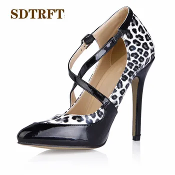 SDTRFT Cross-tied PUNK Stilettos 12cm Thin Heels wedding shoes woman sexy Pointed Toe Cosplay pumps zapatos mujer US4-11 12
SDTRFT Cross-tied PUNK Stilettos 12cm Thin Heels wedding shoes woman sexy Pointed Toe Cosplay pumps zapatos mujer US4-11 12