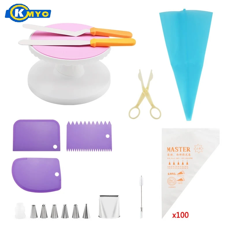 KMYC 117PCS Cake Decoration Baking Set Dough Fondant Scraper Pastry Spatulas Piping Nozzles Icing Bag Cream Flower Scissors
KMYC 117PCS Cake Decoration Baking Set Dough Fondant Scraper Pastry Spatulas Piping Nozzles Icing Bag Cream Flower Scissors