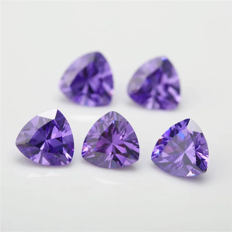2x2~12x12mm Trillion Shape 5A anethyst color CZ Stone Synthetic Gems Cubic Zirconia For Jewelry
2x2~12x12mm Trillion Shape 5A anethyst color CZ Stone Synthetic Gems Cubic Zirconia For Jewelry